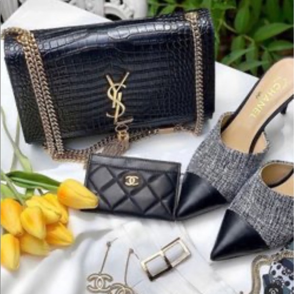 SAINT LAURENT Crocodile Embossed Medium Kate Tassel Bag - Picture 9 of 15